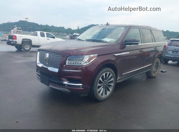 5LMJJ2LT3MEL17436 2021 LINCOLN NAVIGATOR Red Przód lewy