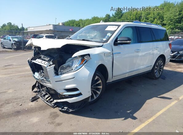 5LMJJ2LT7LEL01173 2020 LINCOLN NAVIGATOR White Առջևի ձախ երեք քառորդ տեսարան