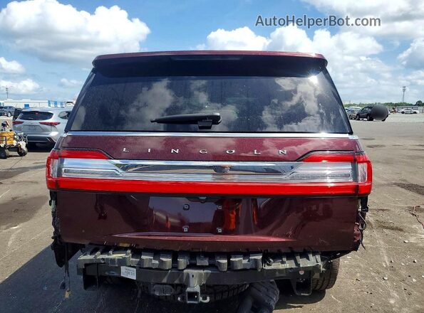 5LMJJ2LT7LEL21584 2020 LINCOLN NAVIGATOR Burgundy Rear view