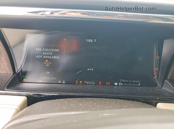 5LMJJ2LT8MEL07159 2021 LINCOLN NAVIGATOR White Instrument cluster view