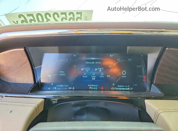 5LMJJ2NG4REL23351 2024 LINCOLN NAVIGATOR Кремовый Вид щитка приборов