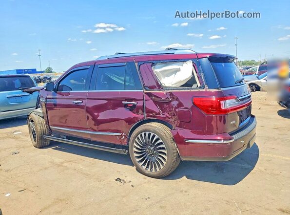5LMJJ2TT1JEL13655 2018 LINCOLN NAVIGATOR Burgundy Задня ліва чверть