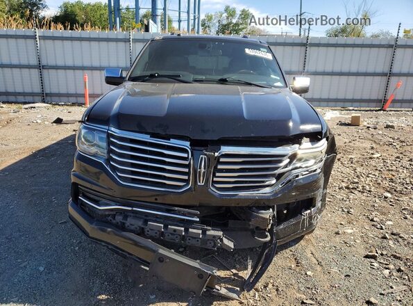 5LMJJ3HT0GEL07661 2016 LINCOLN NAVIGATOR Black Widok z przodu