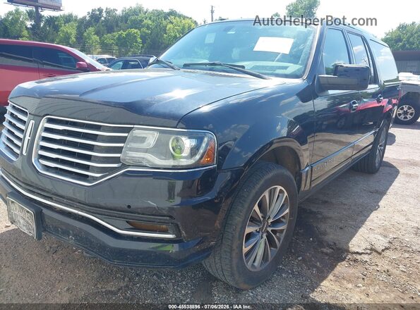 5LMJJ3HT2GEL08343 2016 LINCOLN NAVIGATOR L Black Front left