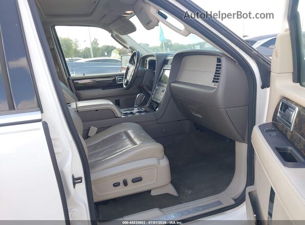 5LMJJ3HT3GEL06875 2016 LINCOLN NAVIGATOR L White Widok wnętrza z przodu