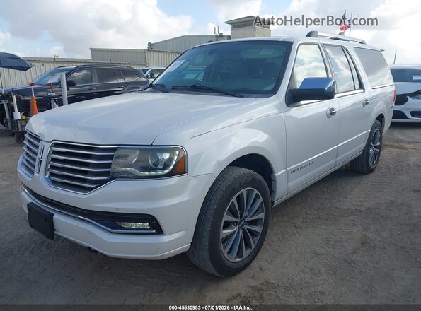 5LMJJ3HT3GEL06875 2016 LINCOLN NAVIGATOR L White Przód lewy