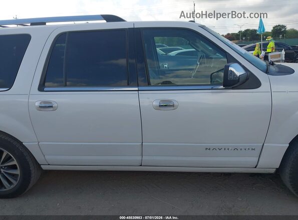 5LMJJ3HT3GEL06875 2016 LINCOLN NAVIGATOR L White Widok wnętrza z tyłu
