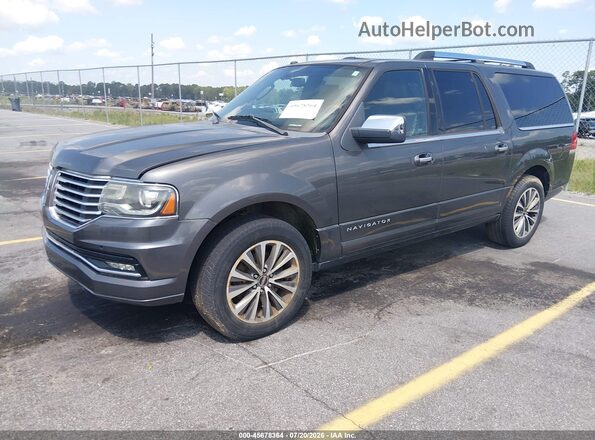 5LMJJ3HT5GEL08160 2016 LINCOLN NAVIGATOR L Серый Передняя левая четверть