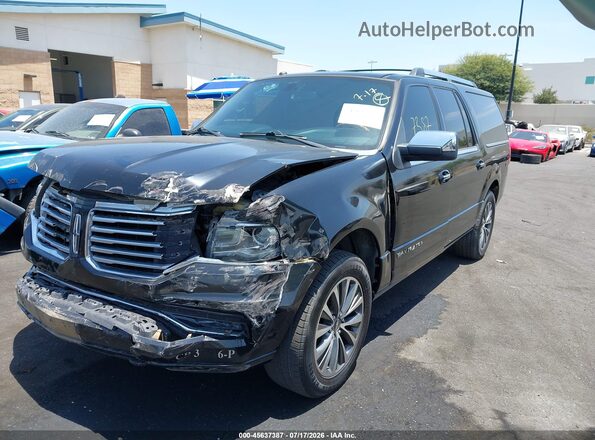 5LMJJ3JT3GEL06403 2016 LINCOLN NAVIGATOR L Black Передня ліва чверть