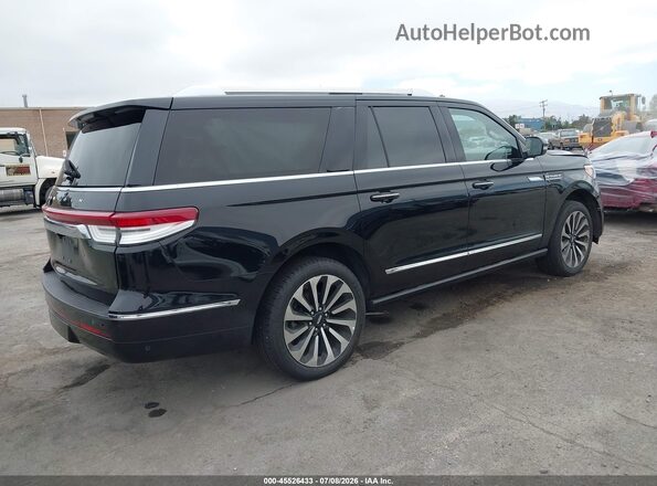 5LMJJ3KT0NEL10663 2022 LINCOLN NAVIGATOR Black Trasero derecho