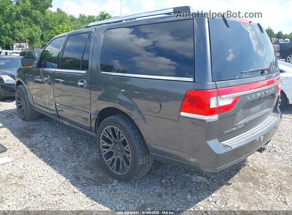 5LMJJ3KT6GEL03753 2016 LINCOLN NAVIGATOR L Gray Задня ліва чверть