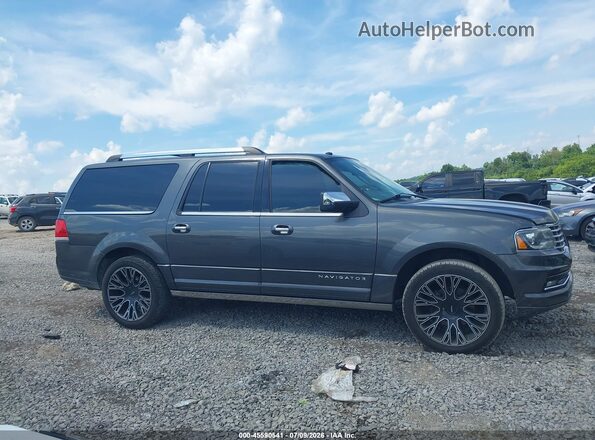5LMJJ3KT6GEL03753 2016 LINCOLN NAVIGATOR L Gray Вид задньої частини салону