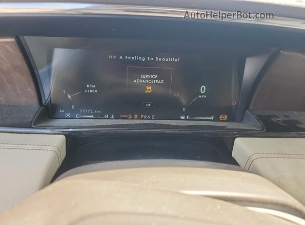 5LMJJ3LT0KEL05375 2019 LINCOLN NAVIGATOR Tan ხელსაწყოთა პანელის ხედი