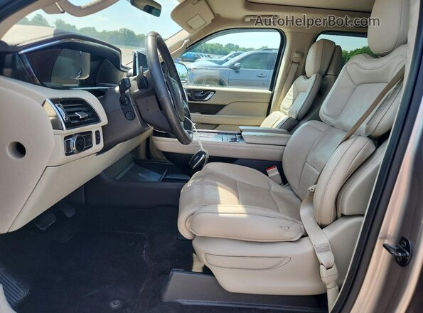 5LMJJ3LT0KEL05375 2019 LINCOLN NAVIGATOR Tan წინა სალონის ხედი