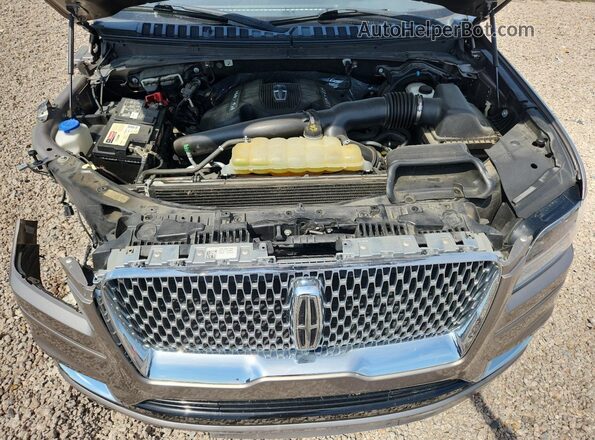 5LMJJ3LT0KEL05375 2019 LINCOLN NAVIGATOR Tan ძრავის განყოფილების ხედი