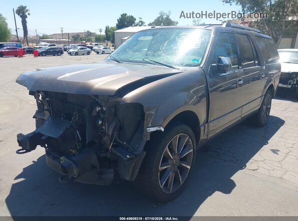 5LMJJ3LT2GEL05935 2016 LINCOLN NAVIGATOR L Brown Передня ліва чверть