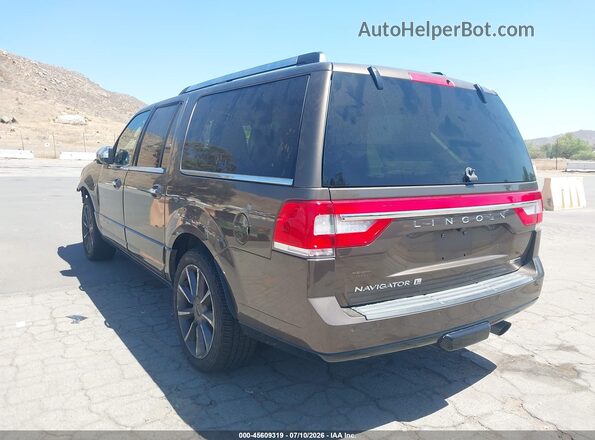 5LMJJ3LT2GEL05935 2016 LINCOLN NAVIGATOR L Brown Задня ліва чверть