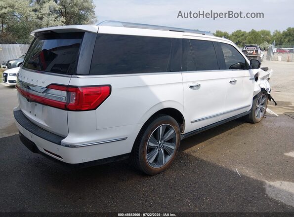 5LMJJ3LT3KEL13194 2019 LINCOLN NAVIGATOR L White Trasero derecho