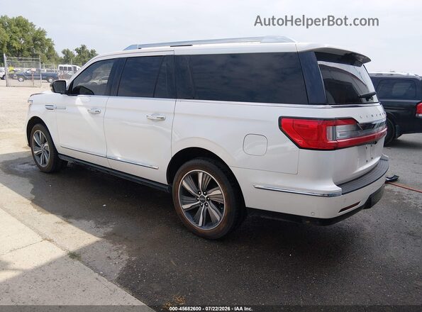 5LMJJ3LT3KEL13194 2019 LINCOLN NAVIGATOR L White Trasero izquierdo