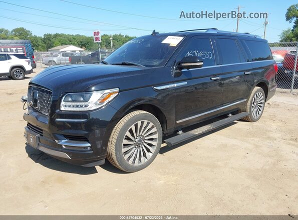 5LMJJ3LT4JEL01862 2018 LINCOLN NAVIGATOR L Black Առջևի ձախ երեք քառորդ տեսարան