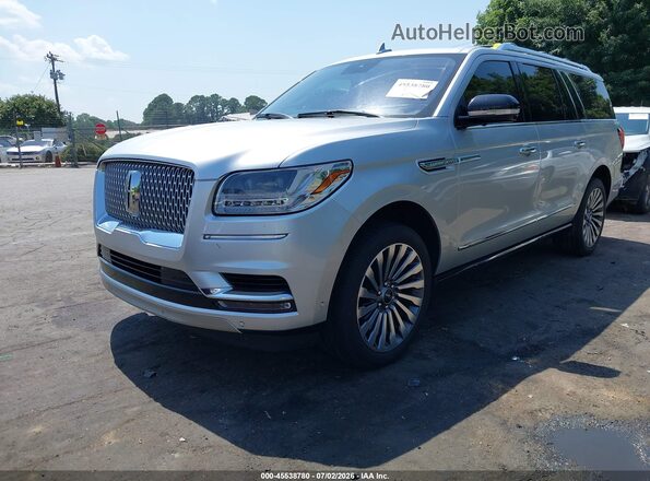 5LMJJ3LT4KEL04262 2019 LINCOLN NAVIGATOR L Silver წინა მარცხენა ხედი სამი მეოთხედიდან