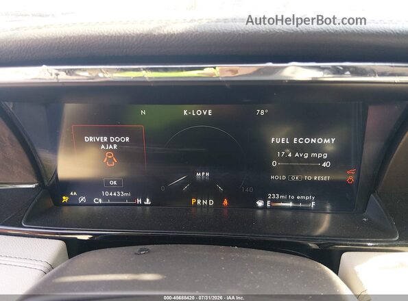 5LMJJ3LT4LEL23282 2020 LINCOLN NAVIGATOR Gray Widok tylnych siedzeń