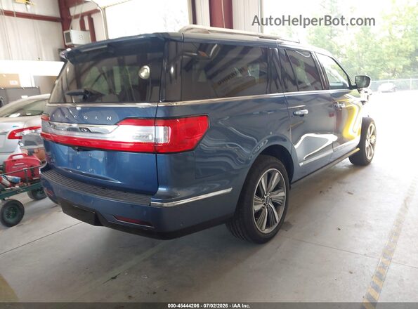 5LMJJ3LT6KEL26229 2019 LINCOLN NAVIGATOR L Blue Tył prawy