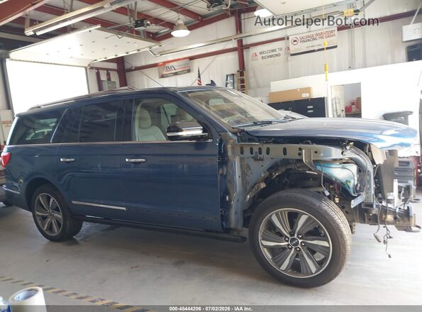 5LMJJ3LT6KEL26229 2019 LINCOLN NAVIGATOR L Blue Widok wnętrza 360 stopni