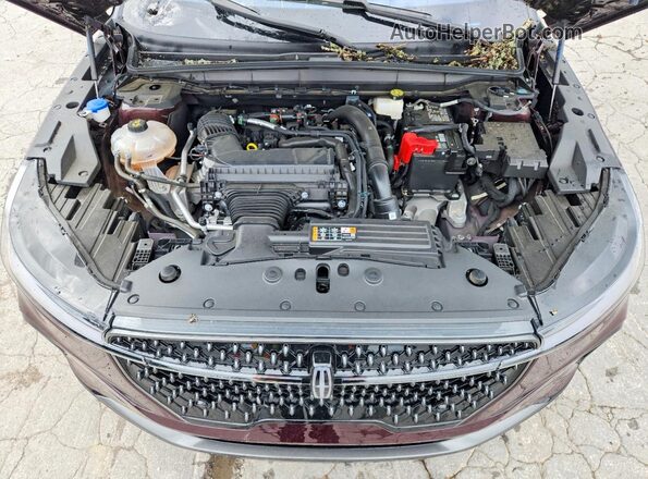 5LMPJ8KA1RJ863745 2024 LINCOLN NAUTILUS Burgundy Vista del compartimento del motor