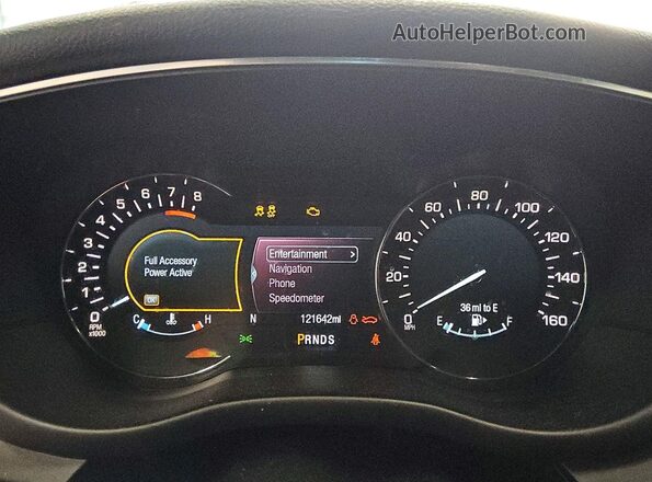 5LMTJ2DH5HUL41090 2017 LINCOLN MKC Красный Вид щитка приборов