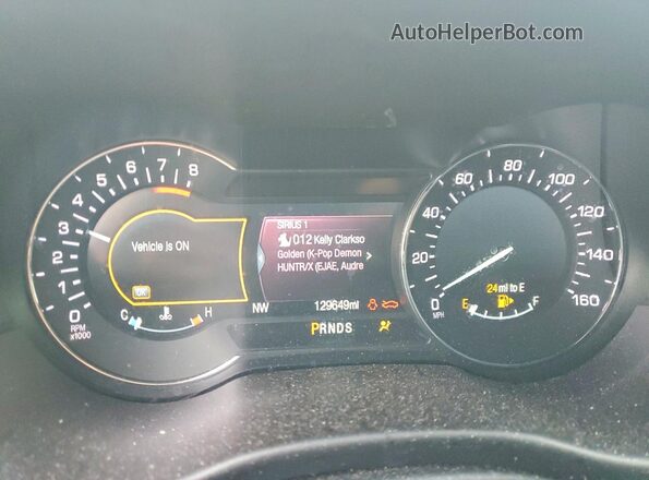 5LMTJ3DH1KUL50396 2019 LINCOLN MKC Black ხელსაწყოთა პანელის ხედი