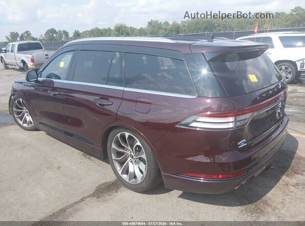 5LMYJ8XY6PNL01971 2023 LINCOLN AVIATOR Burgundy Tył lewy