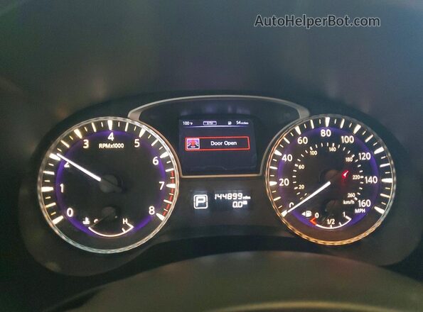 5N1AL0MM0GC530174 2016 INFINITI QX60 White Instrument cluster view