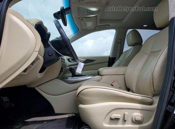 5N1AL0MM1GC511052 2016 INFINITI QX60 Black Widok wnętrza z przodu