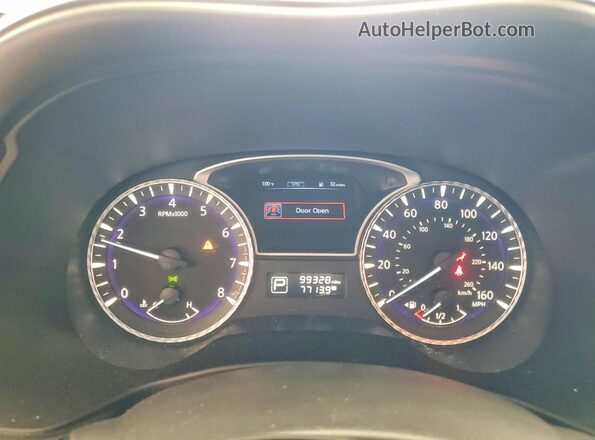 5N1AL0MM3GC522358 2016 INFINITI QX60 Blue Instrument cluster view