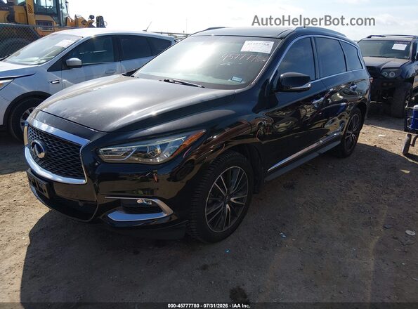5N1AL0MM4GC522434 2016 INFINITI QX60 Black Առջևի ձախ երեք քառորդ տեսարան