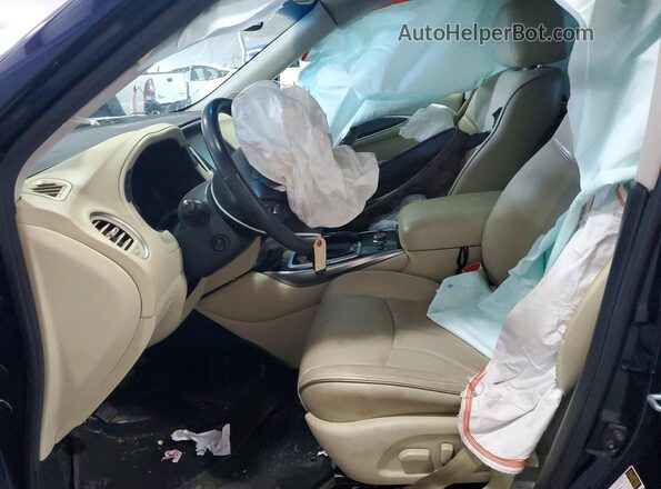 5N1AL0MM6GC528672 2016 INFINITI QX60 Blue Widok wnętrza z przodu