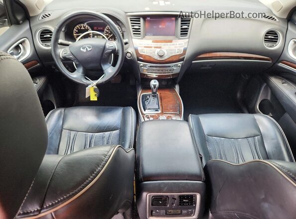 5N1AL0MM7GC501352 2016 INFINITI QX60 White Dashboard view