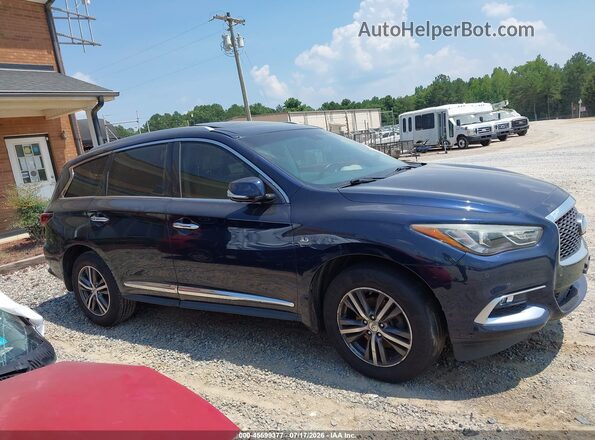 5N1AL0MM8GC508228 2016 INFINITI QX60 Blue Rear interior view