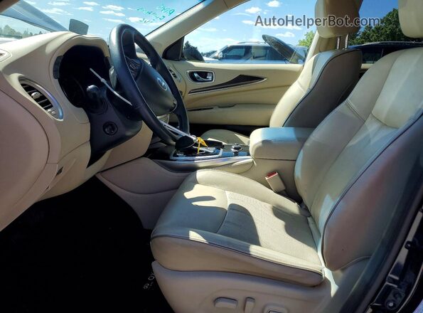 5N1AL0MM8GC511517 2016 INFINITI QX60 Blue Widok wnętrza z przodu