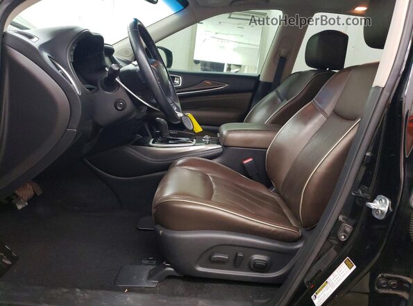 5N1AL0MM8GC520055 2016 INFINITI QX60 Black Front interior view