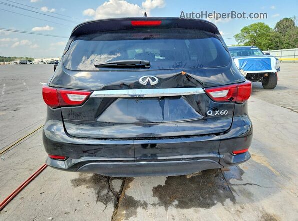 5N1AL0MMXGC505413 2016 INFINITI QX60 Black უკანა ხედი