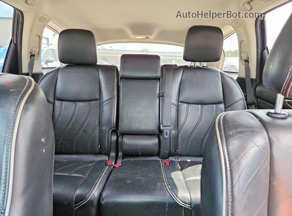 5N1AL0MMXGC505413 2016 INFINITI QX60 Black უკანა სავარძლების ხედი