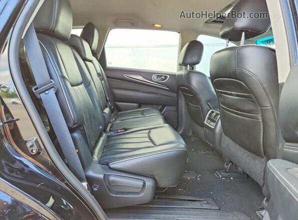 5N1AL0MMXGC505413 2016 INFINITI QX60 Black უკანა სალონის ხედი