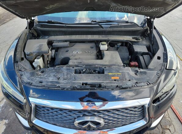 5N1AL0MMXGC505413 2016 INFINITI QX60 Black ძრავის განყოფილების ხედი