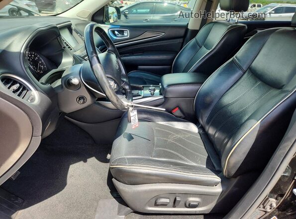 5N1AL0MN0GC532953 2016 INFINITI QX60 Black Widok wnętrza z przodu