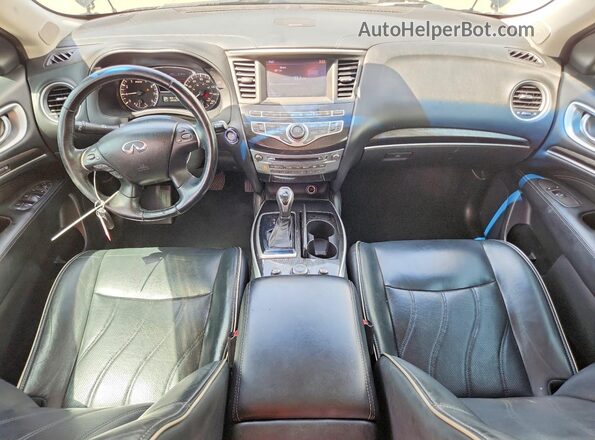 5N1AL0MN0GC532953 2016 INFINITI QX60 Black Widok deski rozdzielczej