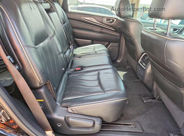 5N1AL0MN0GC532953 2016 INFINITI QX60 Black Widok tylnych siedzeń