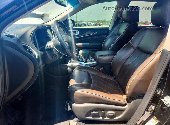 5N1AL0MN1GC521749 2016 INFINITI QX60 Black Front interior view