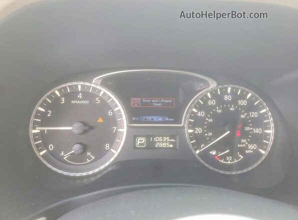 5N1AL0MNXGC522821 2016 INFINITI QX60 Blue Instrument cluster view